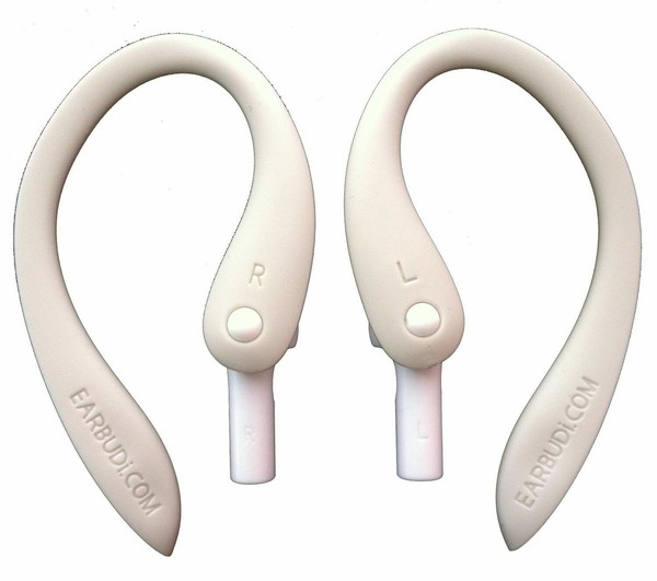 EARBUDi 5 Earbud Clips Soft Adjustable Rubber Ear Loops Keep Oval