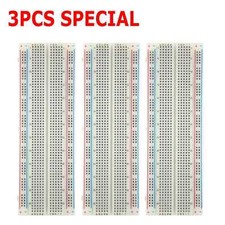 3X MB-102 830 Point Prototype PCB Solderless Breadboards Protoboards 3Pcs US
