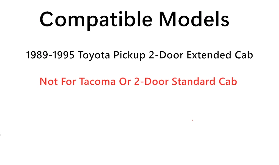 Fit 1989-1995 Toyota Pickup 2-Dr Extended Cab Back Window Glass Rear Stationary - Image 3 of 4