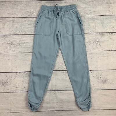 Thread & Supply Pants sz XXS 0 Tencel Lightweight Pull On 27.5'' Inseam New NWT