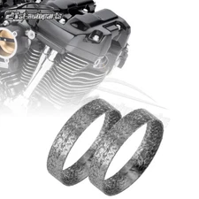 2x Tapered Exhaust Port Gaskets Seals For 1984-2024 Harley Touring Electra Glide