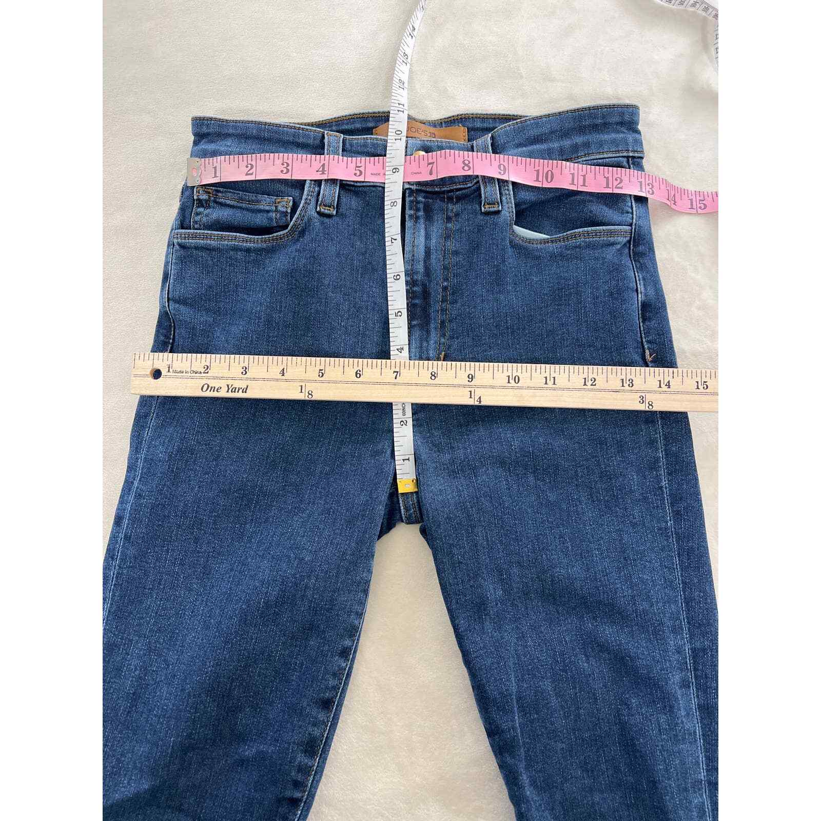 Joe's Jeans Flawless The Charlie High Rise Skinny Leg Ankle Dark Blue