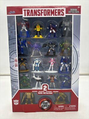 Jada Transformers Nano MetalFigs Die Cast Figures Exclusive Gold Optimus Prime