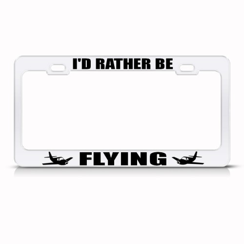 Buy I'd Rather Be Flying Pilot License Plate-- Metal In Smithfield - Foto 3