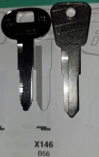 General Motors, Toyota, X146, B56, WS3, Vintage Key Blank.