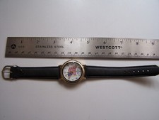 RICARDO QUARTTZ JAPAN MOVT WATCH AMERICAN FLAG USED ELEGANT QUALITY