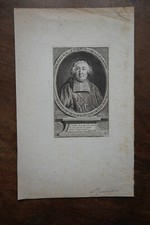 JULES MASCARON (1634-1703) PORTRAIT ENGRAVING 19th century, born in MARSEILLE