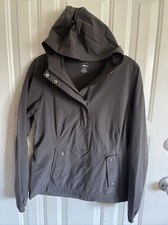 REI Hooded Pullover Jacket Shirt XS Gray Nylon Spandex