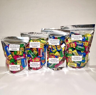 Toxic Waste Sour Bulk Candy 3oz 6oz 9oz 12oz 18oz Extreme Fresh Sour Flavor