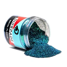 2oz Emerald Tide 0.008 Green Blue Shift Metal Flake - Solvent Resistant