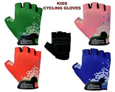 Cycling Half Finger Gloves Kids Children MTB BMX Bike Bicycle Riding Boys Girls 