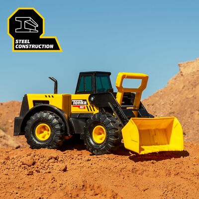 Tonka Tough Yellow Front Loader Construction Toy for Kids 21.5