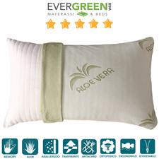 CUSCINO GUANCIALE ORTOPEDICO IN MEMORY FOAM ALOE VERA OTTIMO PER CERVICALE FLEX