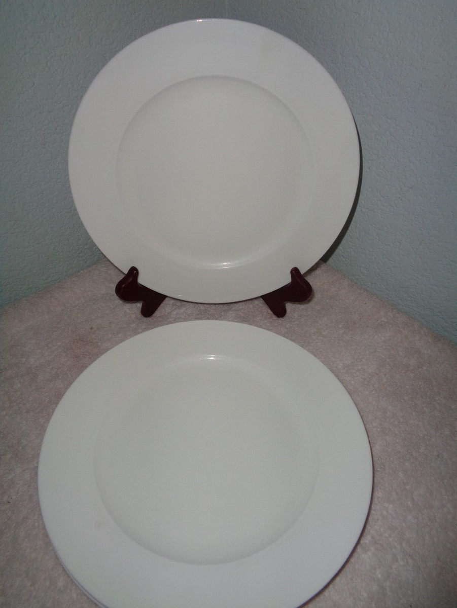 PALM RESTAURANT White Bone China Dinner Plates