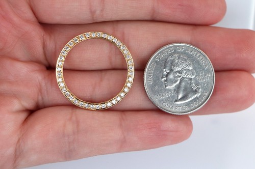 Aftermarket Rolex 18k Yellow Gold 26mm DateJust Pave Set Diamond Watch Bezel - 第 2/4 張圖片