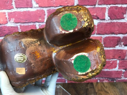 RARE Vintage HOLIDAY CERAMICS LOS ANGELES Clay GOLD LLAMA PLANTER BOWL Excellent - Picture 17 of 20