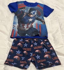Marvel Civil War Captain America Pajama Set - Size Kids Small