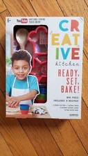 Creative Kitchen Chef Kids Cooking Ready Set Bake 9 Pieces  Recipe Book NIB