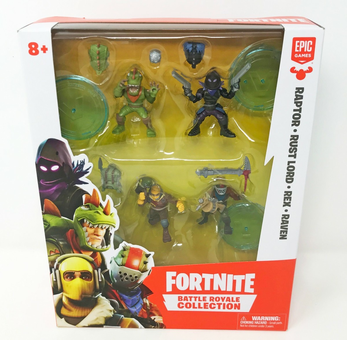 Fortnite Battle Royale Collection Raptor, Rust Lord, Rex & Raven Fortnite Battle Royale Collection Raptor, Rust Lord, Rex & Raven