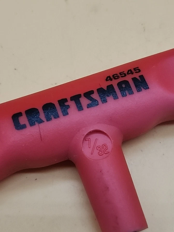 Craftsman Vintage NEW T Handle Allen Wrench 8mm 46545 Hex Wrench Red Handle - Image 2 of 4