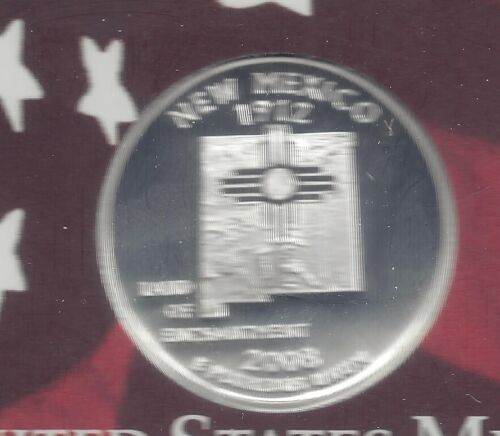 2008 S Silver Proof NEW MEXICO Quarter - 90% Silver