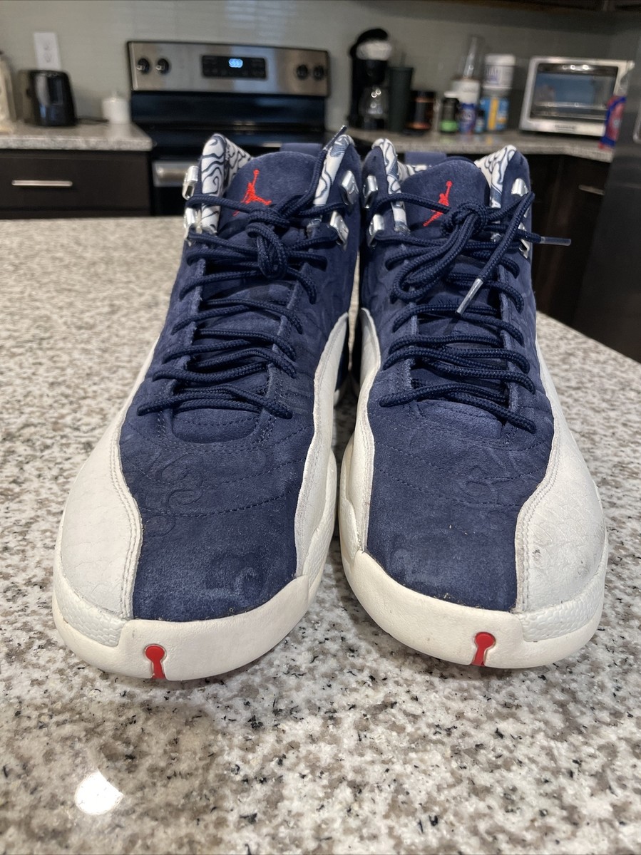 AIR JORDAN 12 ホワイト/ネイビー Jordan 12 Retro International Flight for Sale | Authenticity
