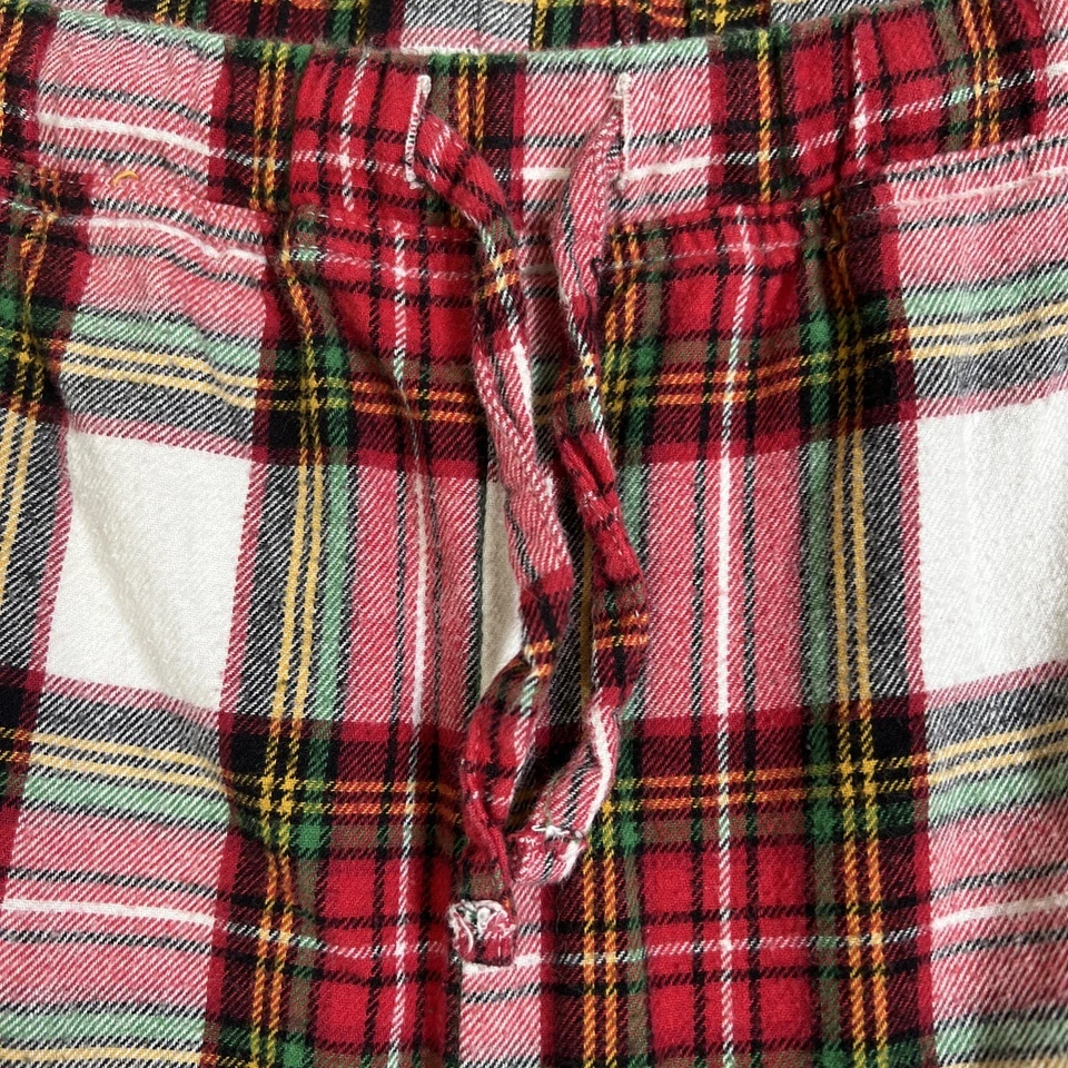 Hanna Andersson PJ Pants Size Large Red Plaid Flannel Pajama Bottom Holiday Xmas - Image 2 of 4