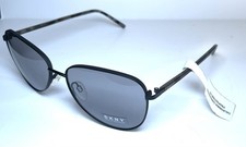 New DKNY Black Gray Tortoise Aviator Sunglasses DK301S Unisex Case