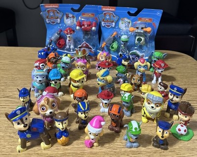 Paw Patrol Huge Lot of 41 Total Piece Figure Toy Bundle Chase Zuma