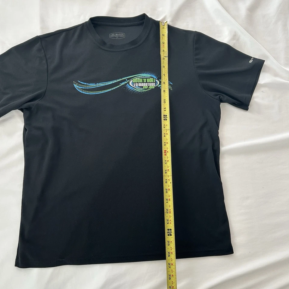 Sugoi Mens Rock N Roll 1/2 Marathon San Jose 2009 Sz L Running T-Shirt Black - Image 3 of 4