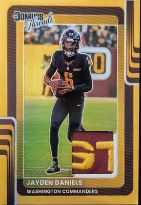2025 Jayden Daniels DTBH-JDS Gold Threads Patch Prizm 6/10