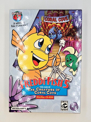 Freddi Fish 5 Coral Cove PC Win/Mac 2001 Kids Adventure   NEW