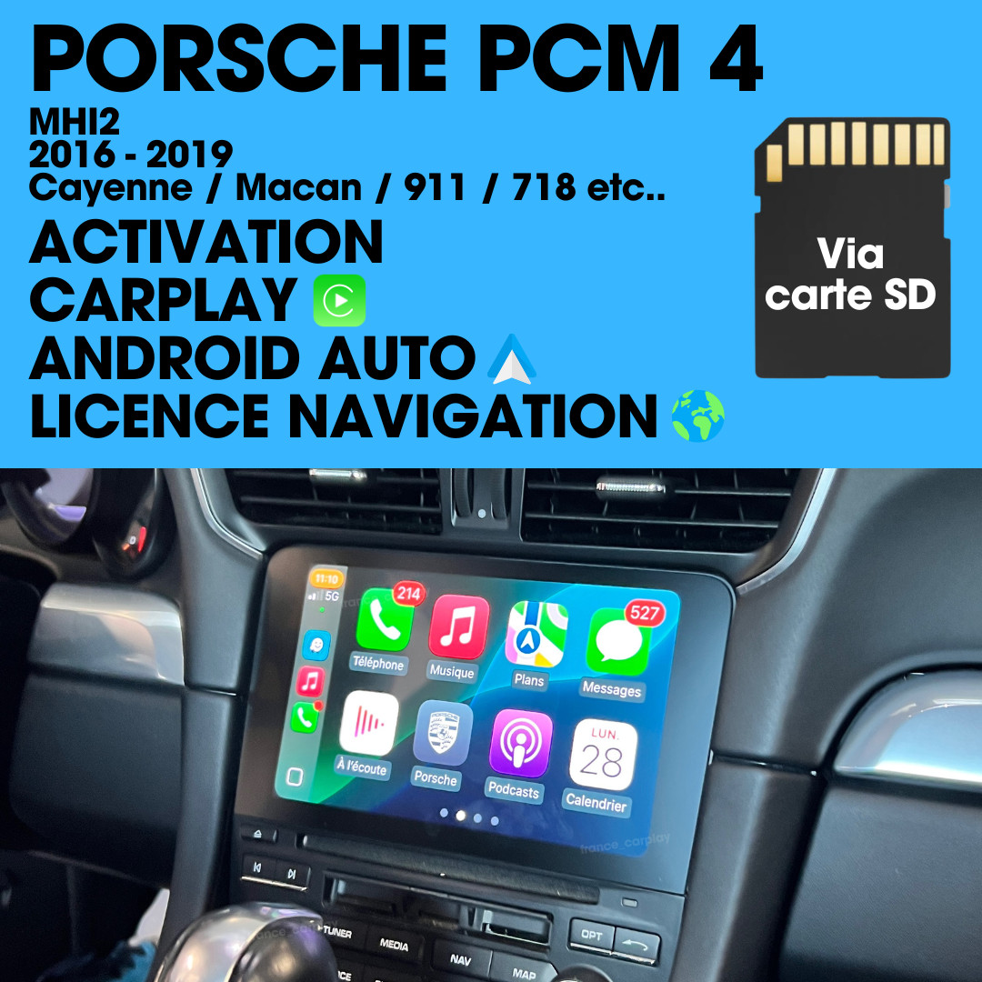 Activation Apple CarPlay & Android Auto Porsche PCM 4/4.1 - Immagine 1