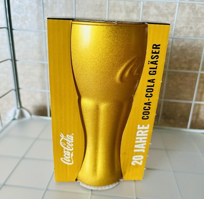 2025 - 20 Jahre Jubiläums Glas 1 x Gold Mcdonalds Coca Cola Special Spezial NEU