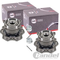 2X A.B.S. RADLAGER-SATZ Mit ABS-RING Hinten Passend FüR Nissan Qashqai Renault K