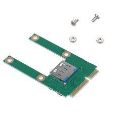 Laptop Mini PCI-e to USB2.0 Adapter Card PCIe Extended USB Interface With Screws