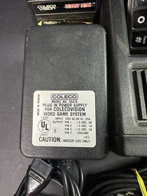 Colecovision Console Bundle W/ 8 Games 2 Controllers Cords Tested Working READ