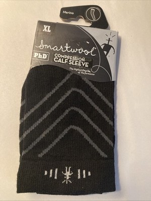 xl SMARTWOOL PhD COMPRESSION CALF Warmers Sleeves | MERINO Performance |LAYERING
