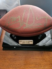 Tony Dungy gold stamped autographed football in case