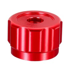 Rund Griff Wasserhahn Verteiler Knopf Quadrat Handrad Ersatz Alu Legierung Rot
