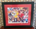 Michael Jordan & Kobe Bryant NBA Picture Framed Signed