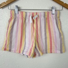 Girls' Shorts Striped Pink Pull-On Shorts 100 Cotton L 10/12 Cat  Jack