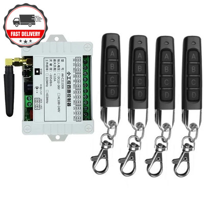 Smart Multiple DC 12V 24V 36V 10A 433Mhz 4CH 4 Kanal Funkrelais RF Fernbedienung