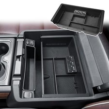 Center Console Organizer Tray Compatible with 2014-2018 Chevy Black