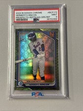 2024 Bowman Chrome Heriberto Rincon Reptillian Green /99 Psa 9 