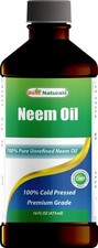 100 Pure Neem Oil - Cold Pressed Unrefined, 16 OZ - Natural Skin Hair Care
