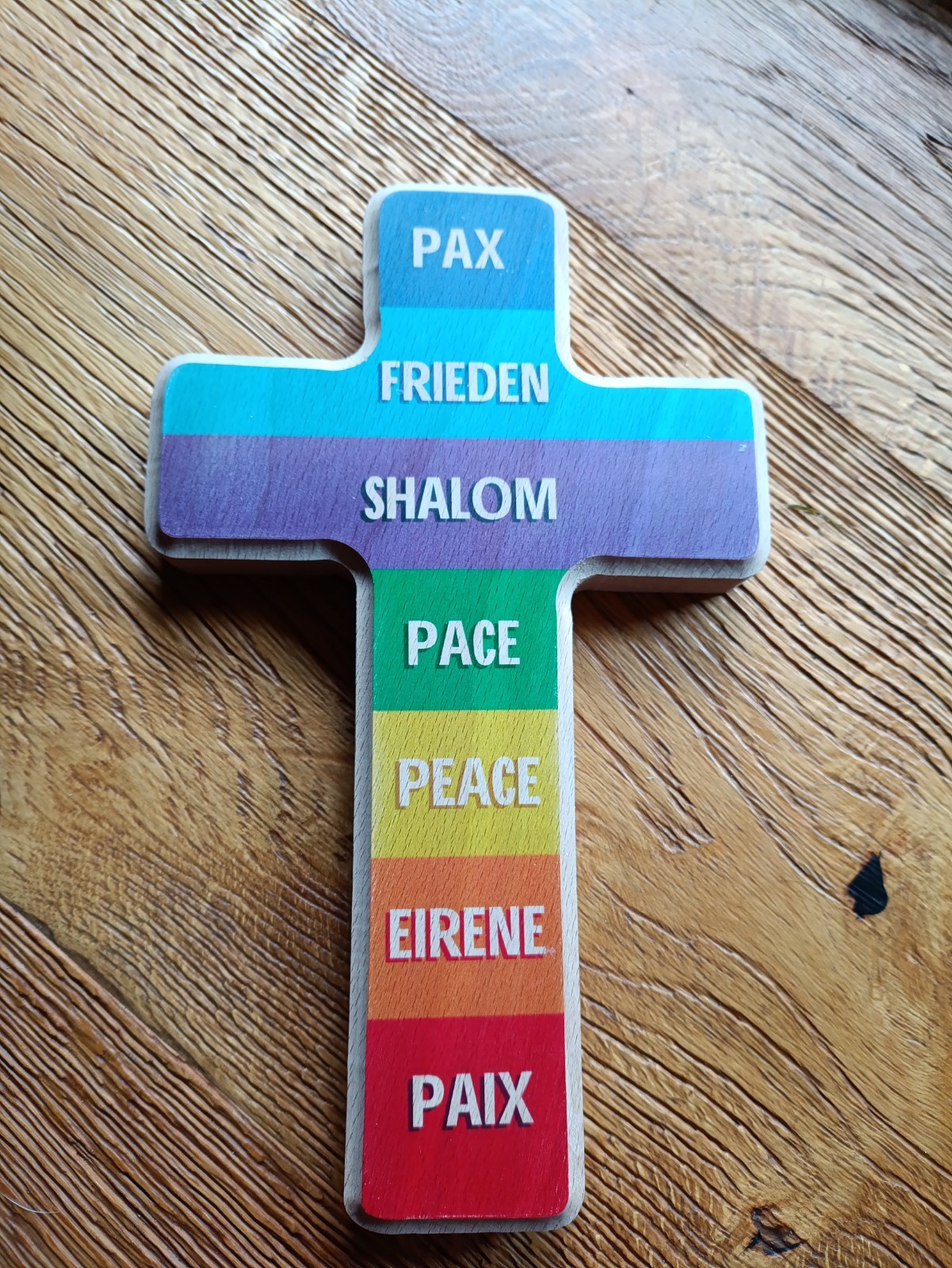 Friedenskreuz Holzkreuz Kreuz Frieden NEU Kinder Erwachsene Geschenk