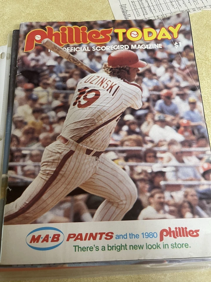 Vintage MLB Programs-Reds-Twins-Phillies-Brewers - Image 4 of 4
