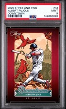 2025 Panini Three and Two - Downtown Albert Pujols #13 PSA 9