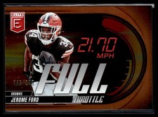 2025 Donruss Elite Full Throttle Orange Jerome Ford /199 Cleveland Browns #9